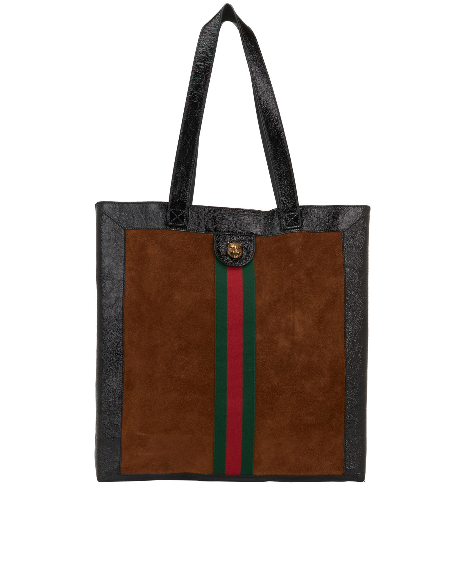 Large Vertical Tote, &pound;750, Handbags, Brown, Suede, Back view